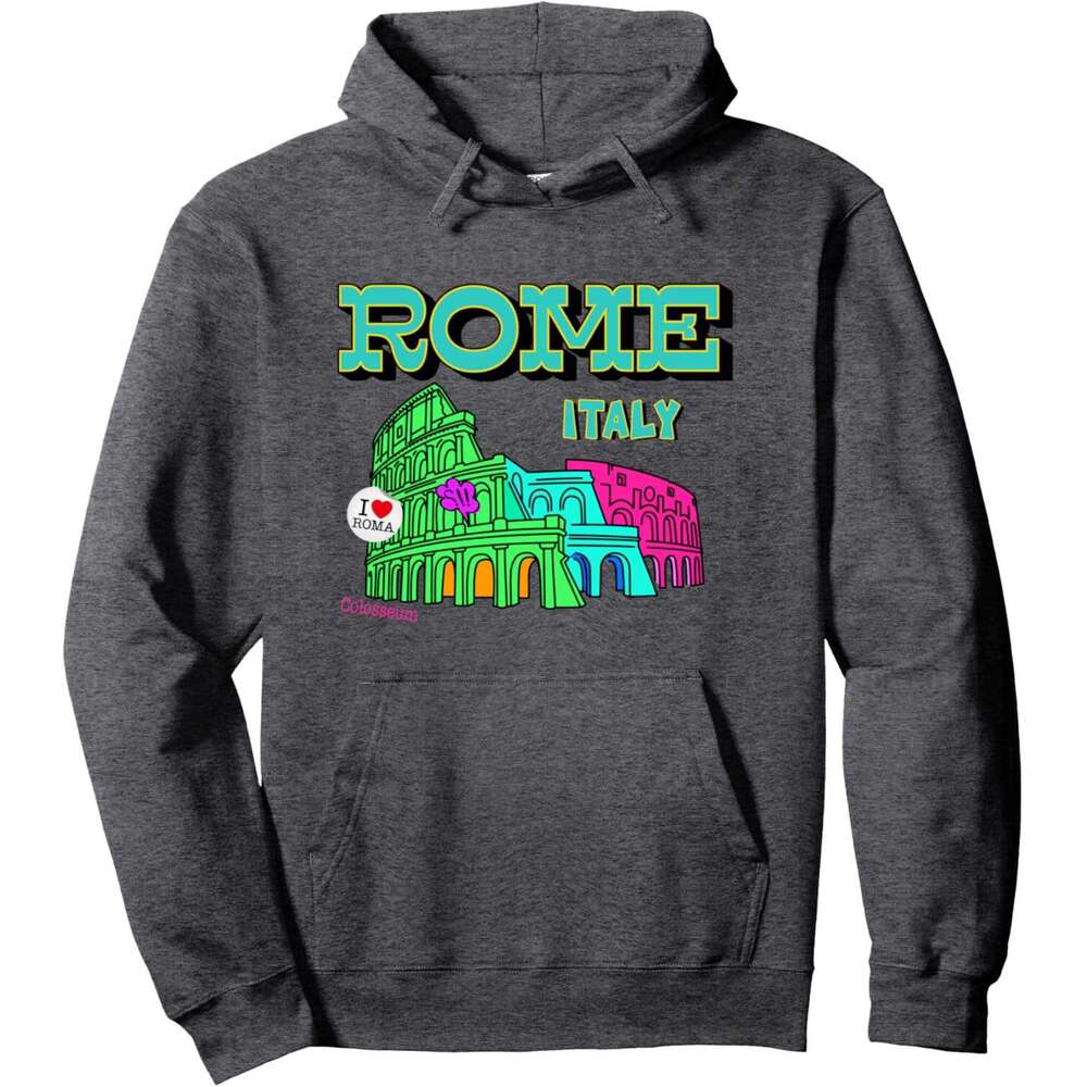 Hoodie for Mens Womens Awesome Rome Italy Fashion Style Roma Italia Illustration Pullover Hoodie Hoodies sweatshirt pullover jacket Long sleeve
