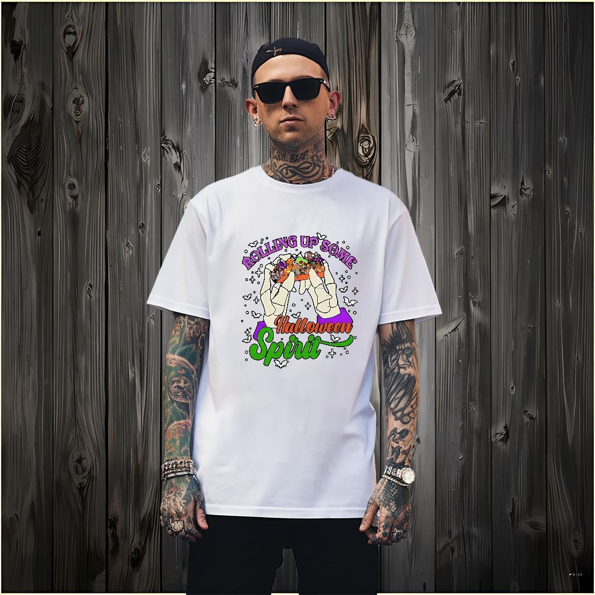 Cool Design T-Shirts halloween Breathable Short Sleeve Anime Printing Street Oversized 3XL 4XL 100% Cotton 230g Mens Tshirts Fashion New Tees Shirts