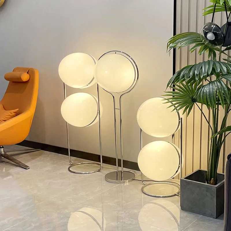 Pierre Garrault desk lamp LED metal chrome lamp living room hotel room white acrylic ball lamp home decoration art work light X2503181