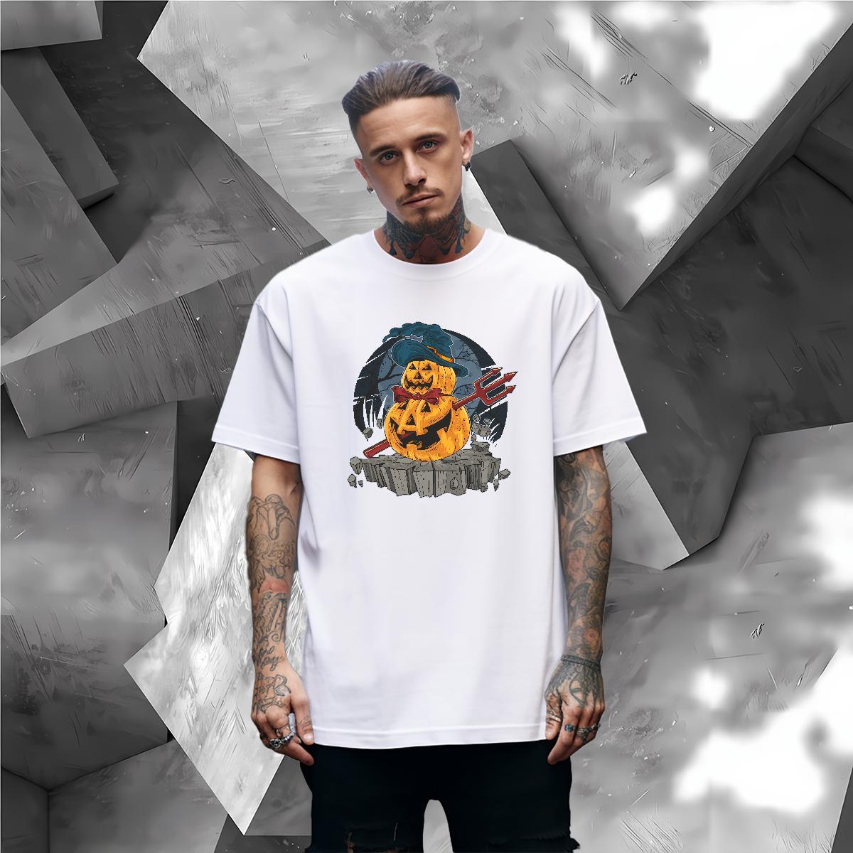 Wholesale T Shirts Men pumpkin Pure Cotton Beach White Plus Size 230g 100% Cotton Men Tshirts Brand Tops Shirt