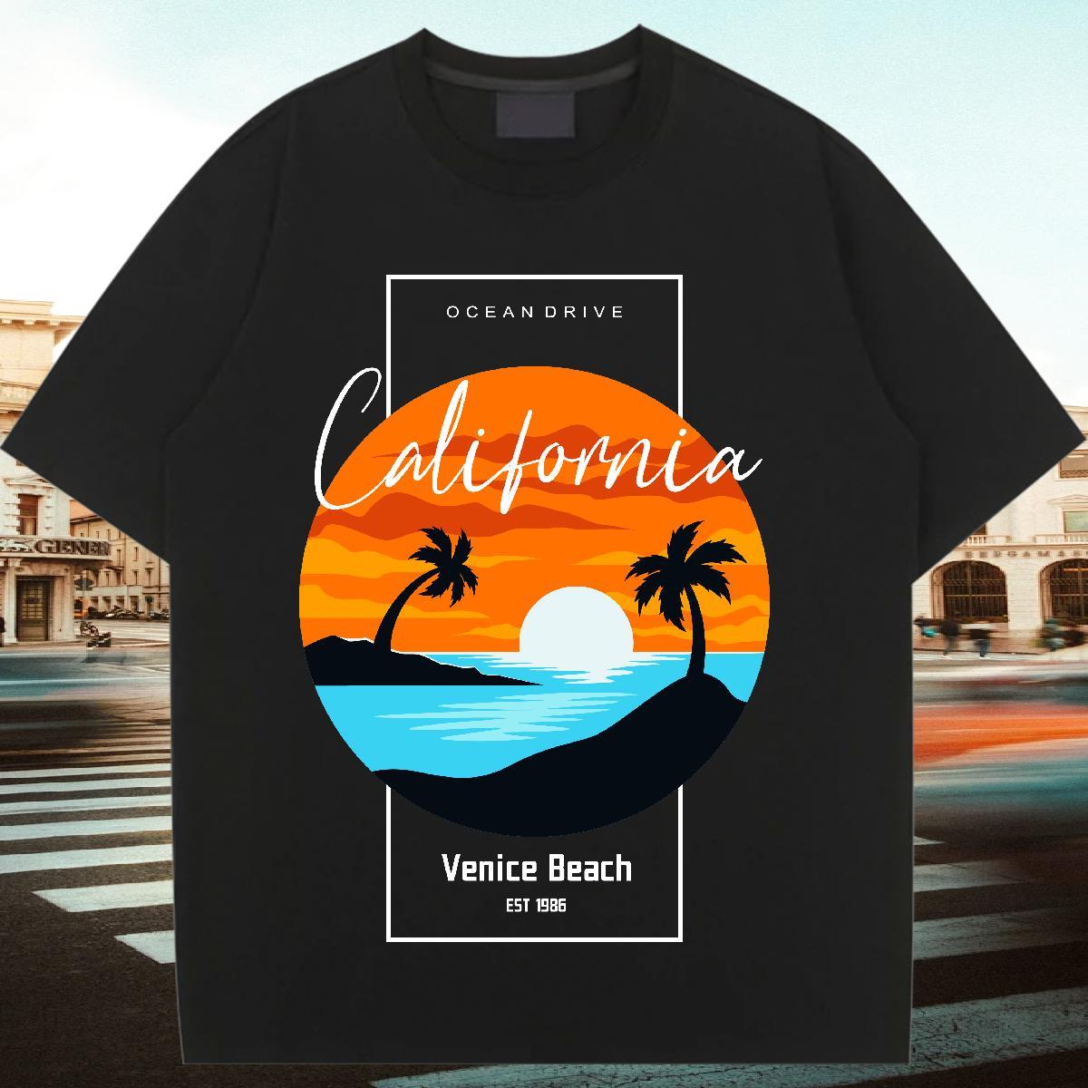 Factory Direct Womens Tshirts High Street Hip Hop Comfortable Tops Shirt Designer 230g Cotton sea Custom Cartoon Womens T Shirts