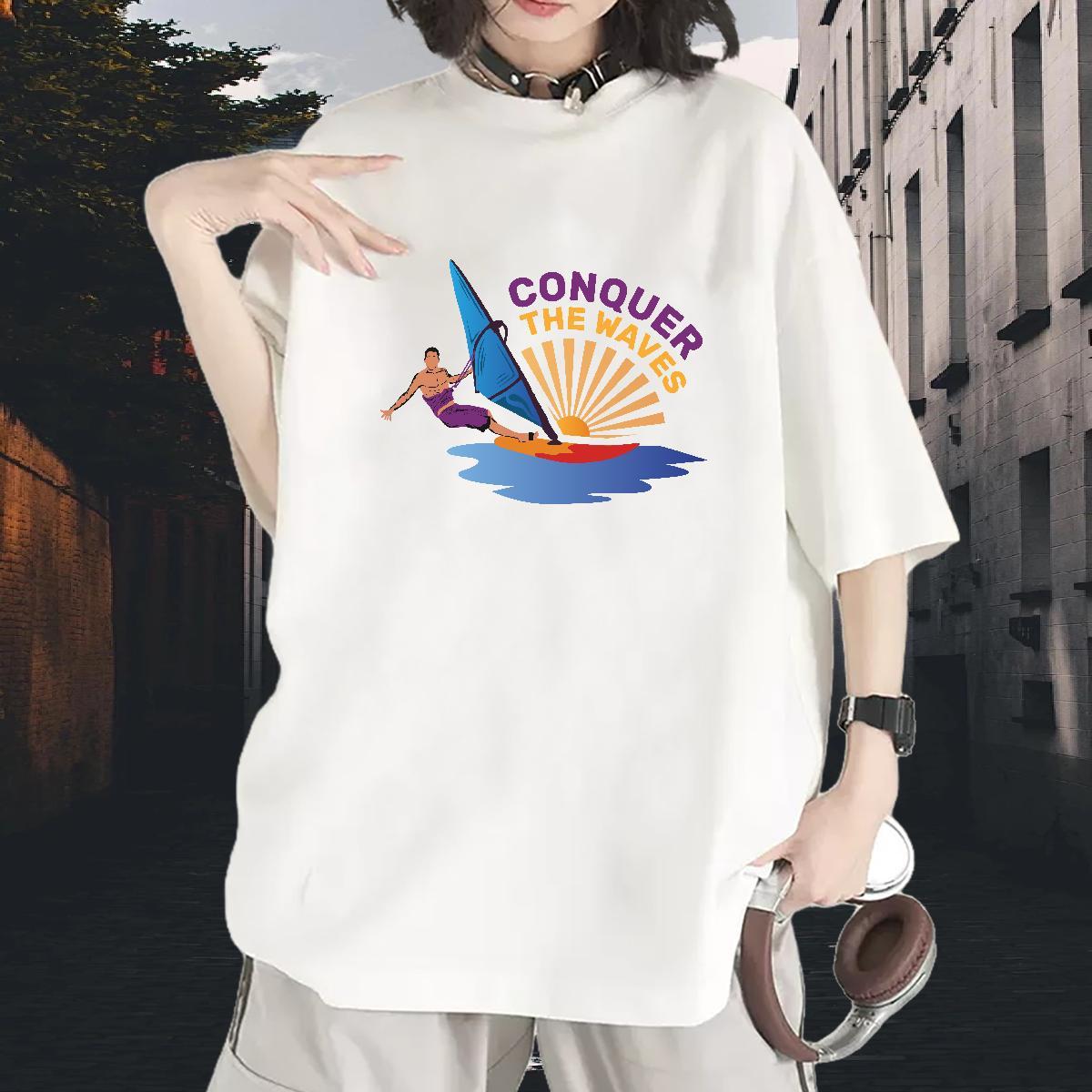 New Womens Tshirts Sports Casual Short sleeve Soft Tops Shirt Designer Nice 100% Cotton 230g skateboarding Floral Print Women T Shirts