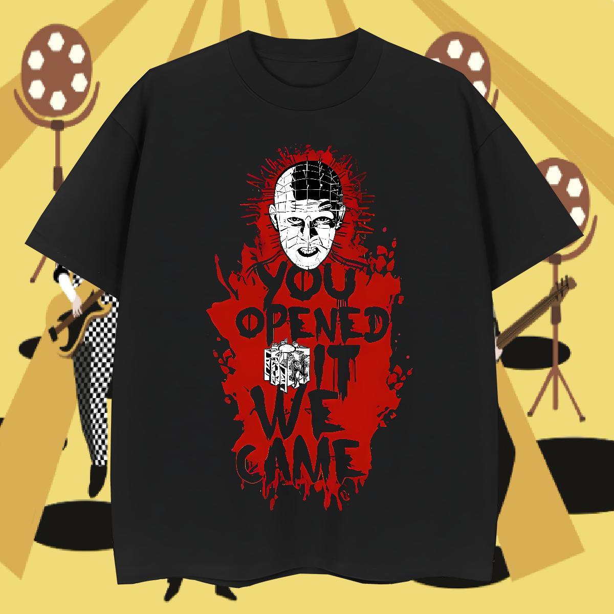 Custom scary Men Clothes T-Shirt 230g Pure Cotton T-Shirts Customized Street Wear Crew Neck Breathable Soft Tops Tees