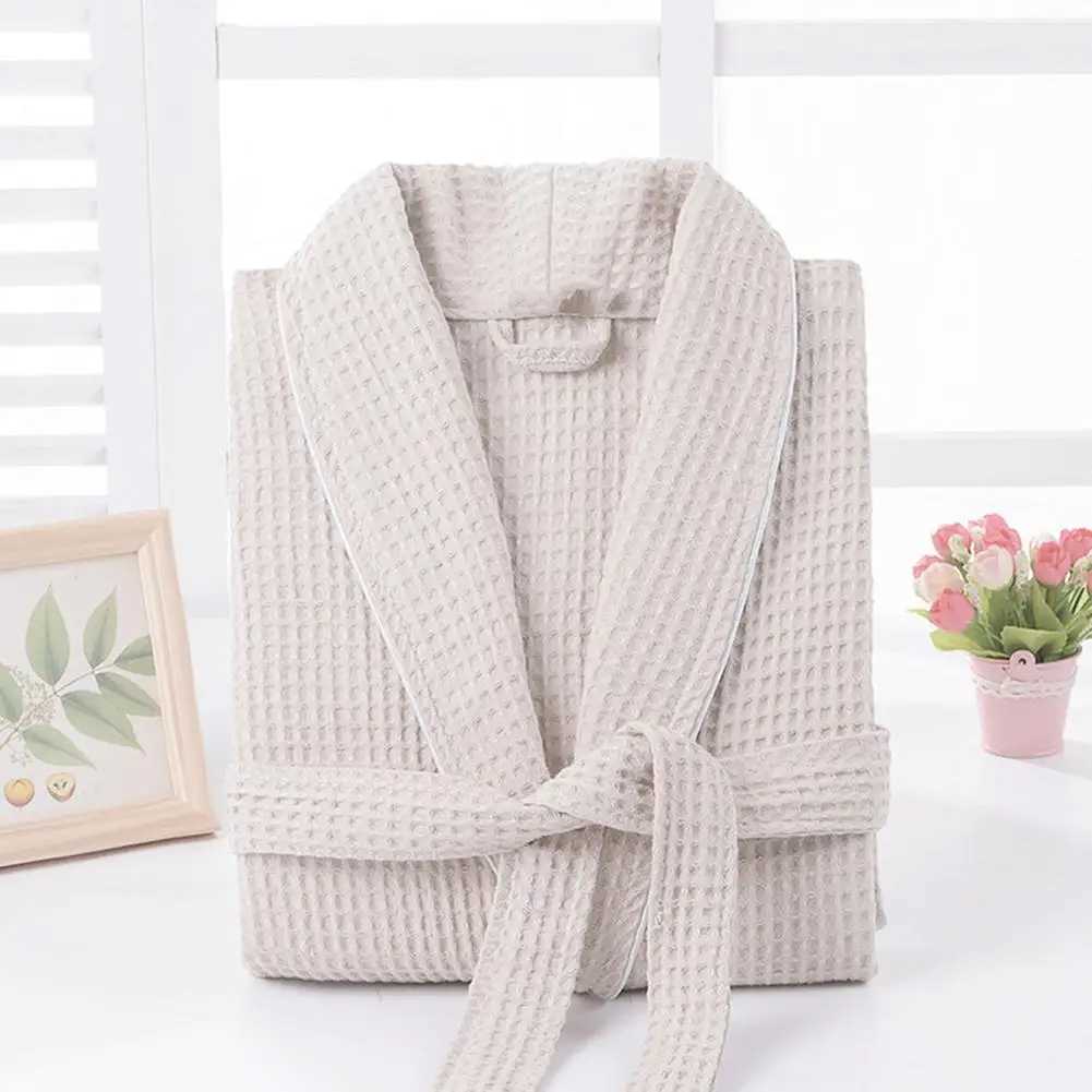 Neutral Night Cat V-neck Strap Waist Length Sve Solid Color Spwear Bathrobe Hotel Dress Beauty Soft Shower Dress W241023