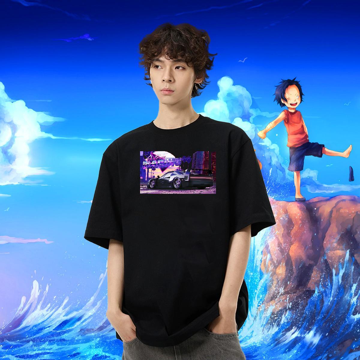 Cool Men Clothes T-Shirt Home Outdoor 230g Cotton Custom Big Size Breathable car Man T Shirts New Arrival Tops Tees