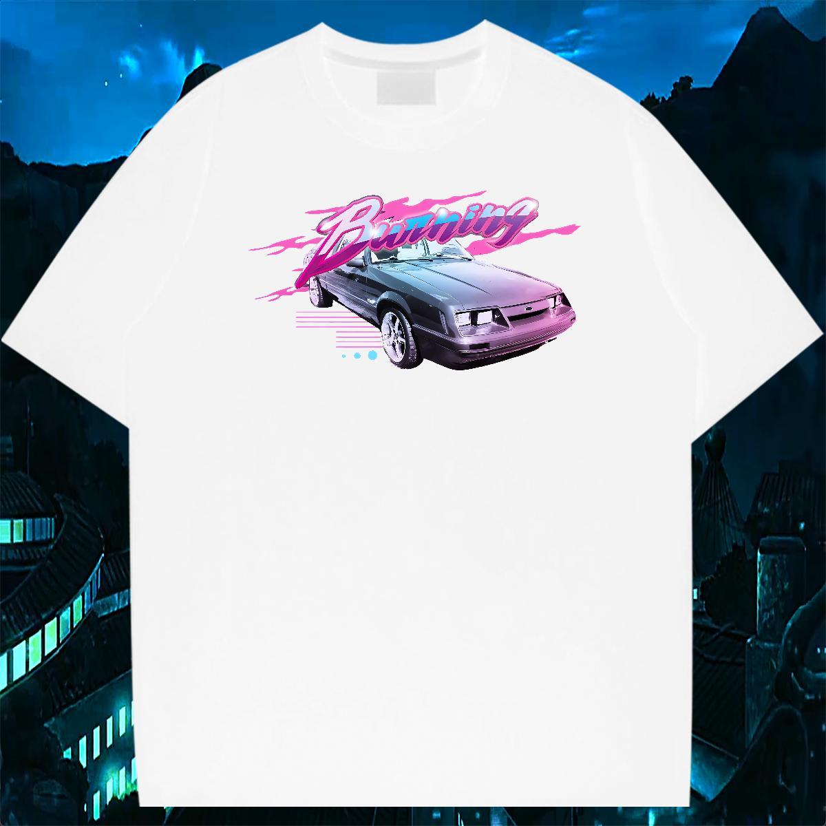 Brand car 230g Cotton Men Tees Daily Wear Crew Neck Breathable T Shirt For Man 2024 Designer DIY Logo Oversized Tops Shirt