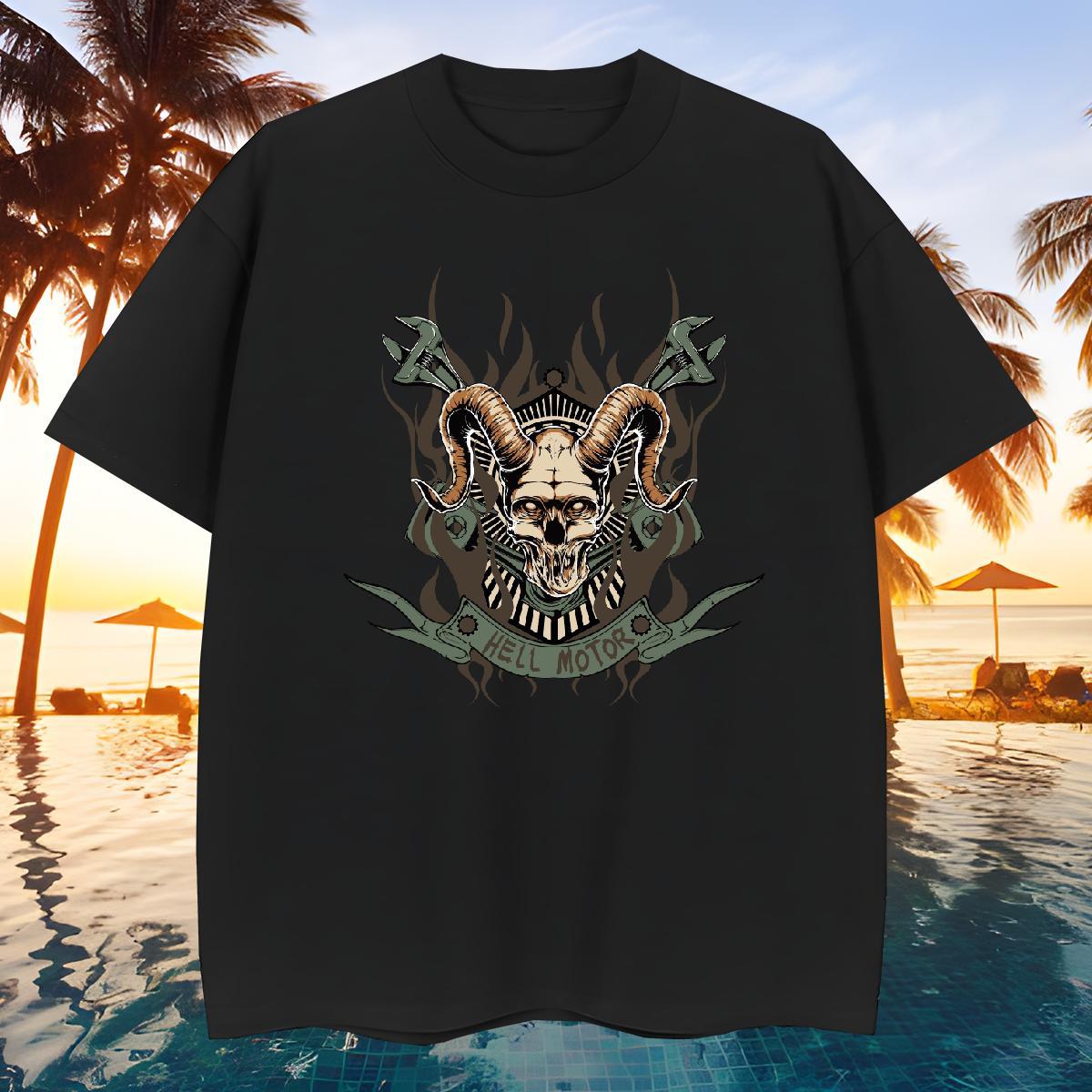 Cool Design Man T Shirts shape Crew Neck Daily Wear Black White 230g 100% Cotton Couples T Shirts Custom Tees Shirts