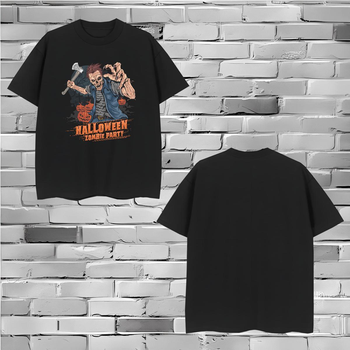 New Arrival Tshirt for Man Woman halloween Casual Beach 100% Cotton 230g Tops Tees Breathable Short Sleeve High Quality T shirt Oversized 3XL 4XL