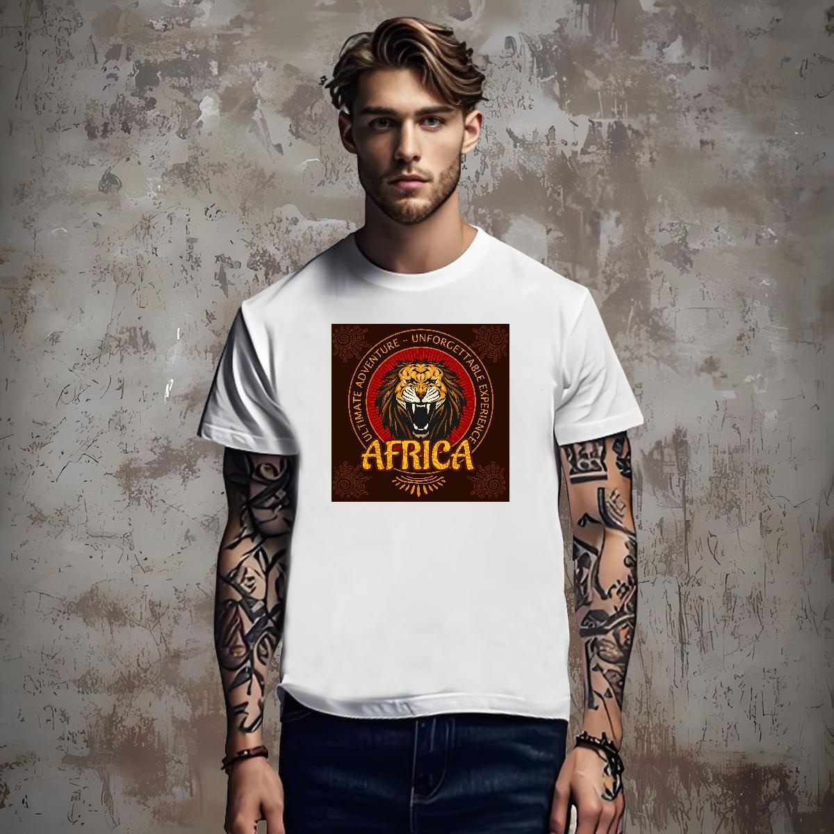 Customized Couples T Shirts lion Sports Casual 230g Pure Cotton Polos Breathable Soft Wholesale T Shirt For Man Custom Anime