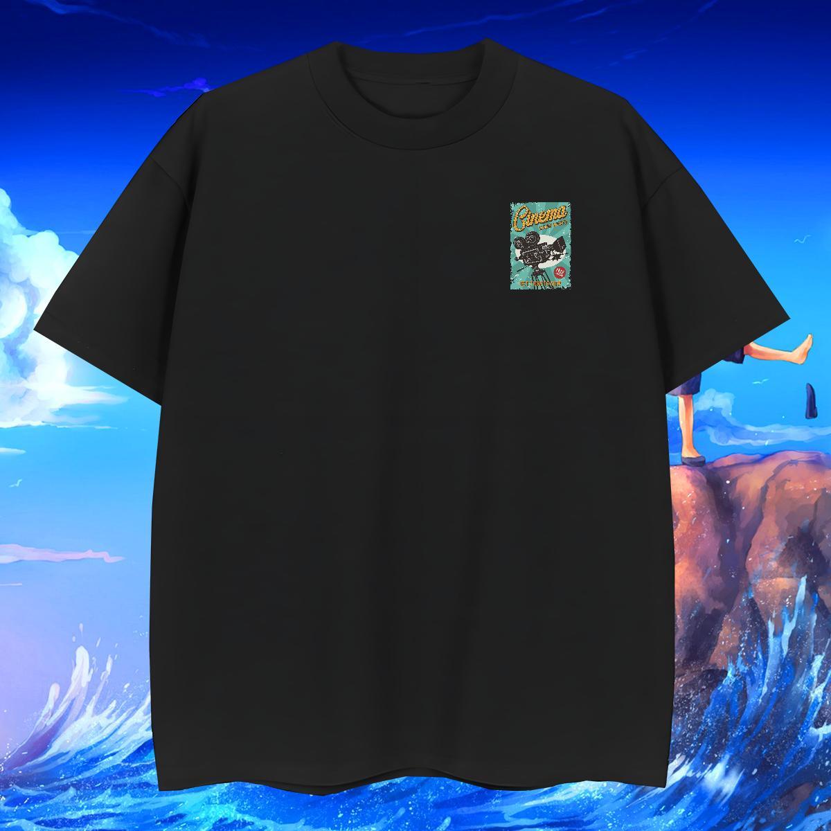 Designer Tshirts Street wear Hip Hop 230g 100% Cotton Custom Cartoon Breathable Short Sleeve tool Men T Shirts Casual New Wear