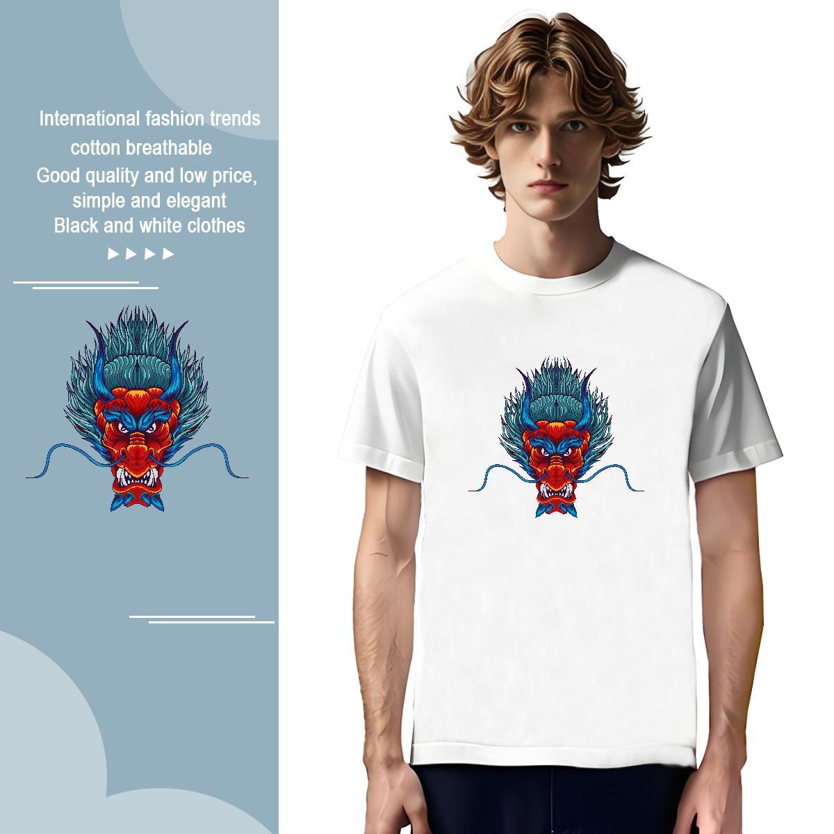 Mens T Shirts 230g 100% Cotton angry Street wear Hip Hop O Neck Short Sleeves Customized Print Men Clothes T-Shirt New Arrival Loose Tees