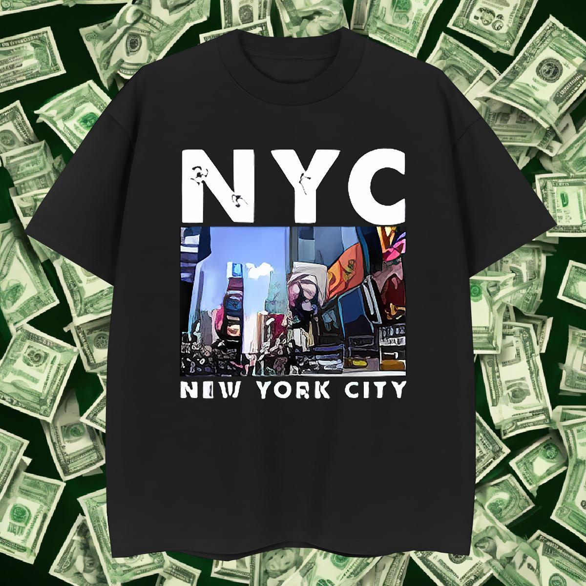 Popular Men Tees Daily Wear 230g Pure Cotton Custom Print Oversized Breathable Short Sleeve New York Men T Shirts New Designer Tee Shirt