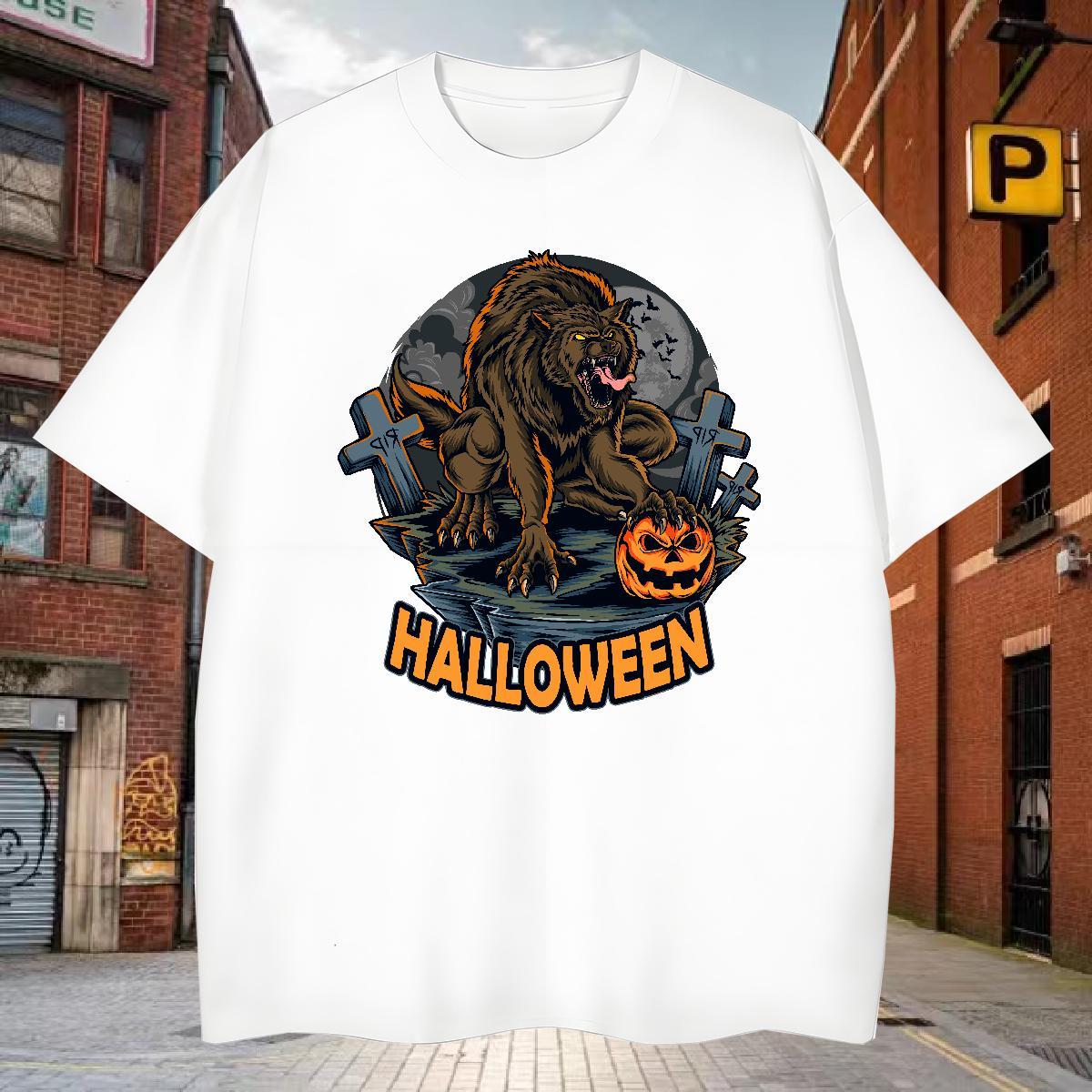 Soft T-Shirts lion Breathable Street wear Hip Hop Black White 230g Cotton Men Tops Tees Fashion Designer Tee Shirt