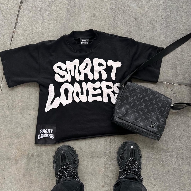 American Hiphop graphic t shirts print oversized gothic Harajuku streetwear Smart graphic y2k tops goth men clothes 240819