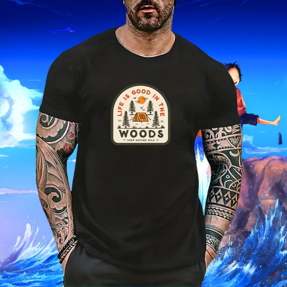 Designer Couples T Shirts tree Hip Hop 230g 100% Cotton Tshirts Short Sleeve O-Neck High Quality Man T Shirts Plus Size Cartoon