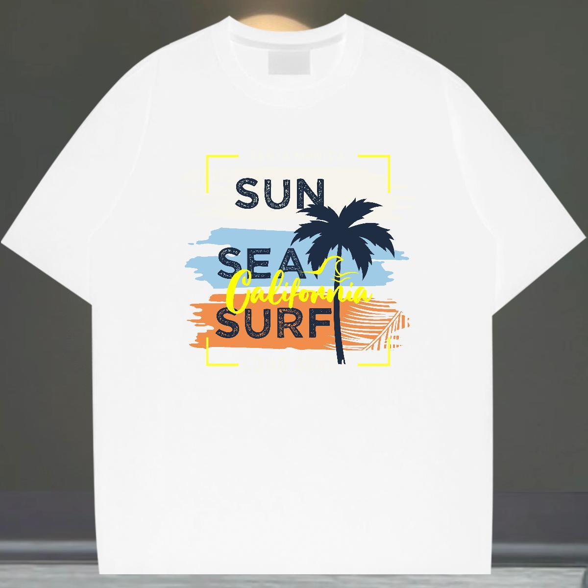 Popular Men Clothes T-Shirt Street wear Hip Hop 230g Cotton Graphic Breathable Crew Neck letter T-Shirts for Men Stylist Polos