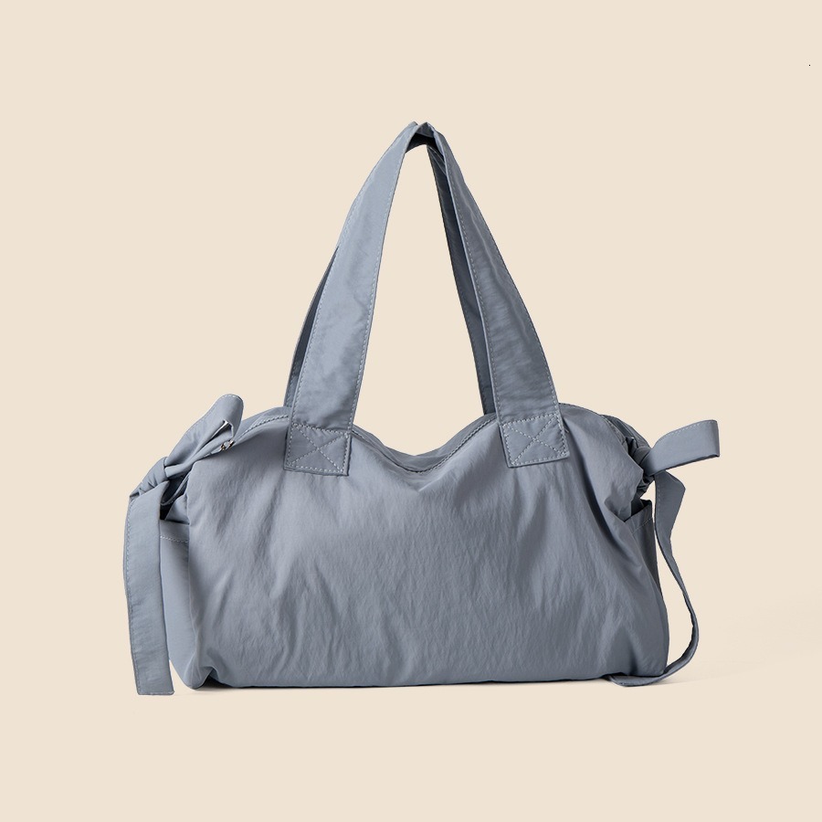 Summer commuting style armpit zipper nylon tote artistic lightweight casual shoulder bag large capacity women's simple