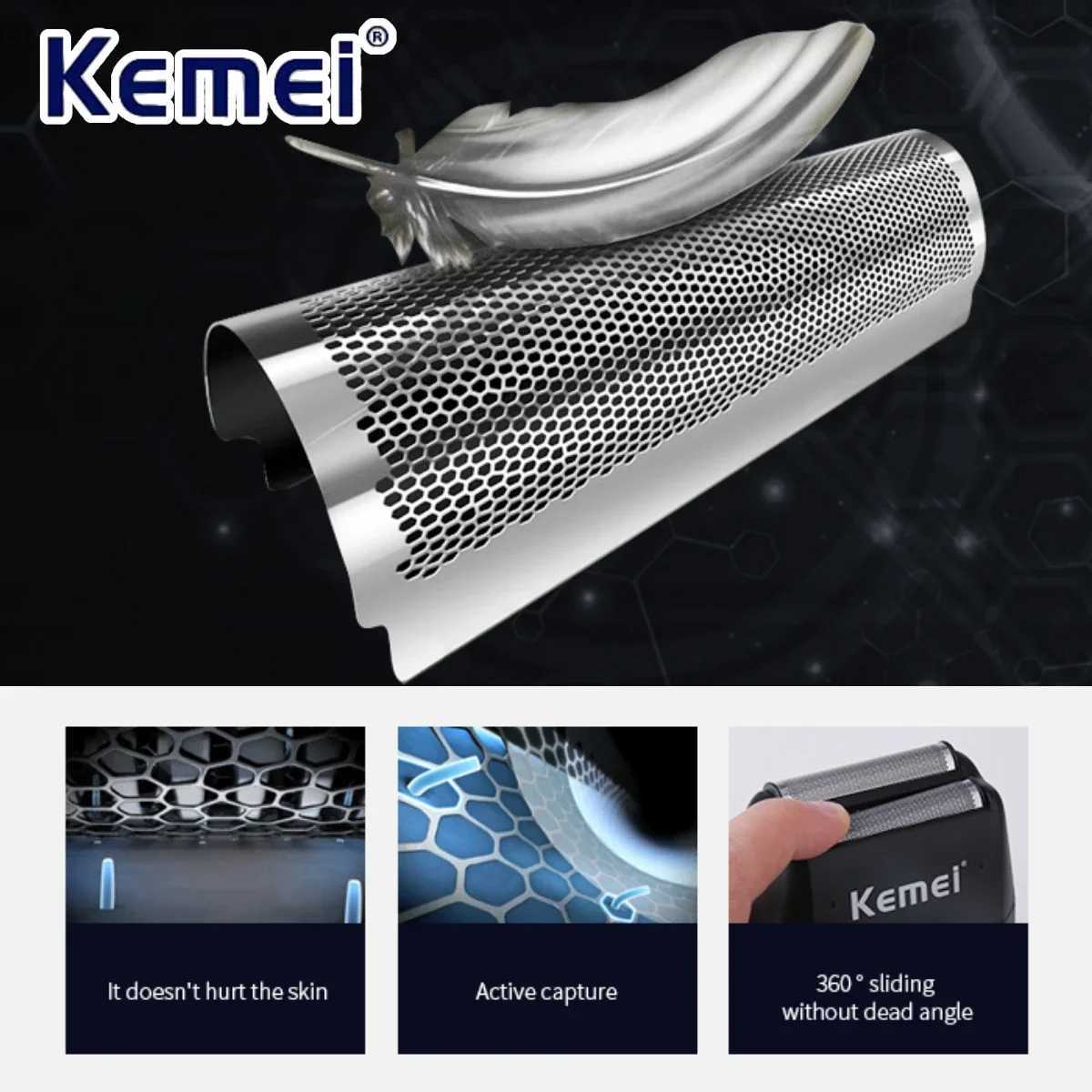 Kemei Beard shaver professional shaver electric wireless shaver electric shaver W240819