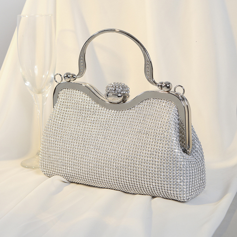 Dinner bag, ladies' diamond inlaid banquet dress, versatile rhinestone handbag, crossbody bag