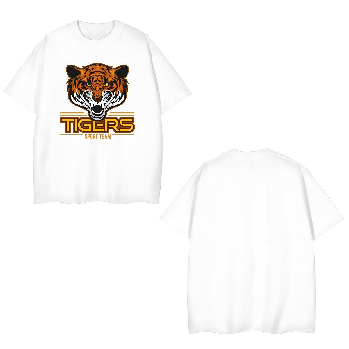 Comfortable Mens T Shirts tiger O Neck Short Sleeves Outdoor Custom Printing 230g 100% Cotton Mens Tshirts New Designer Clothings