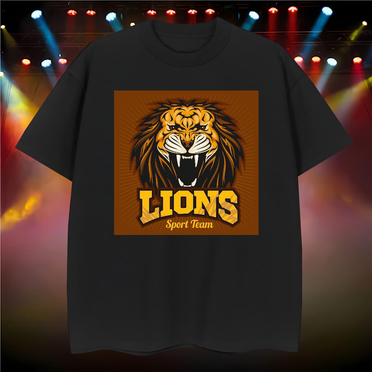 Stylist Men Tops Tees lion Beach 230g Cotton Tops Shirt Breathable Short Sleeve Classic Mens T Shirts Customized
