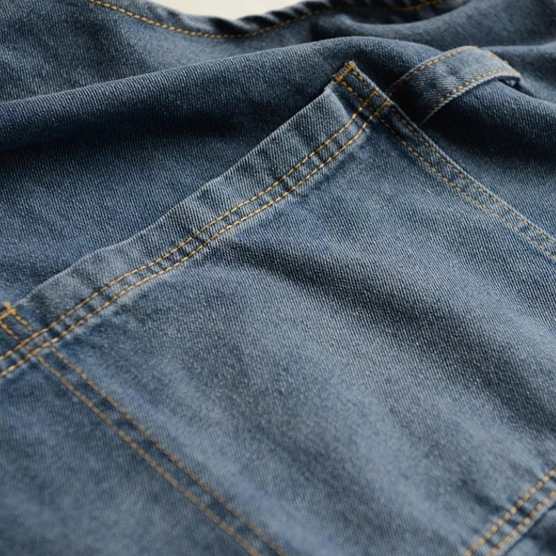 Denim Apron Cotton Korean Canvas Antifouling Home Cleaning Kitchen Cooking Work Clothes Barber Apron Leisure Gardening Baking 240819
