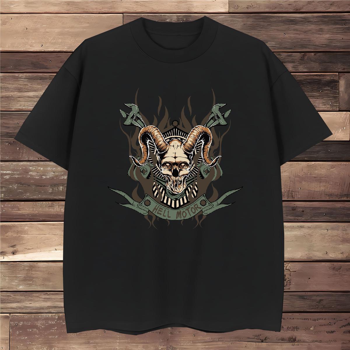 Brand T Shirt For Man shape Breathable Crew Neck Outdoor Plus Size Cartoon 230g Cotton Tshirts DIY Tees Shirts