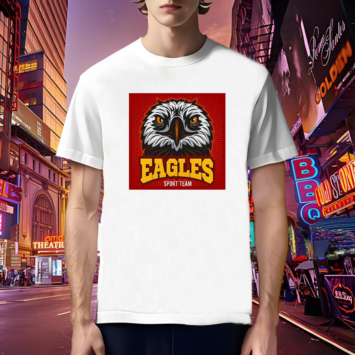 TOP Quality T-Shirts for Men eagle Breathable Beach Custom Printed 100% Cotton 230g Mens Tshirts Fashion New Clothings