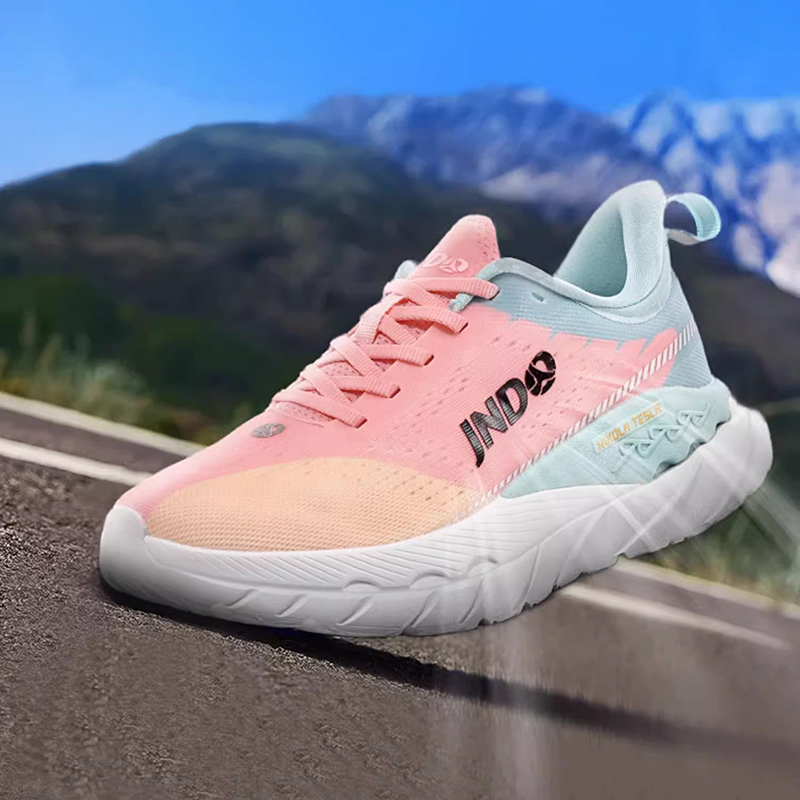 JNDO 2301 Whale Fly Running Shoes For Men Women Designer Platform Sneakers Mesh Fabric Black White Blue Lilac Yellow Pink Red Outdoor Sports Mens Trai