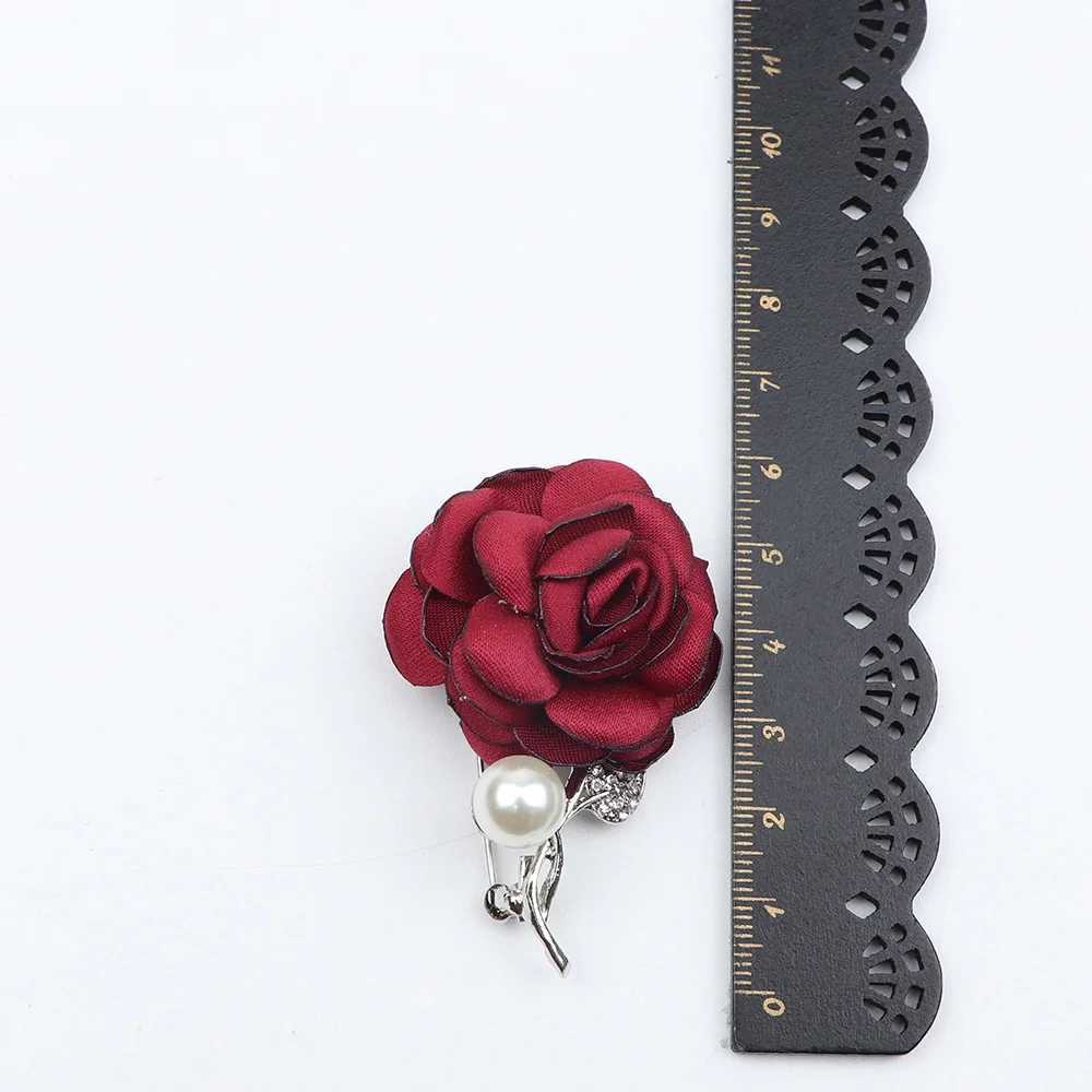Red Royal Blue Rose Brooch Womens Jewelry Brooch Bridal Brooch Collar Brooch Corset Coat Accessories W240815