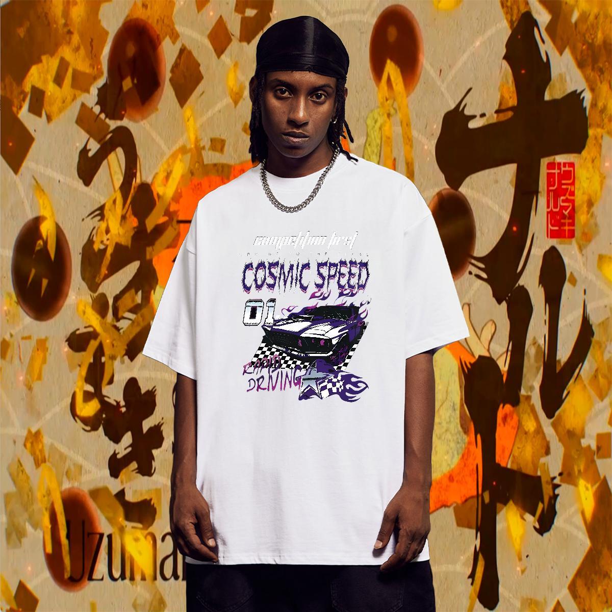 Cool Tshirt for Man Woman Street 230g 100% Cotton Custom Big Size Pure Cotton car T-Shirts for Men Fashion Casual Tshirts