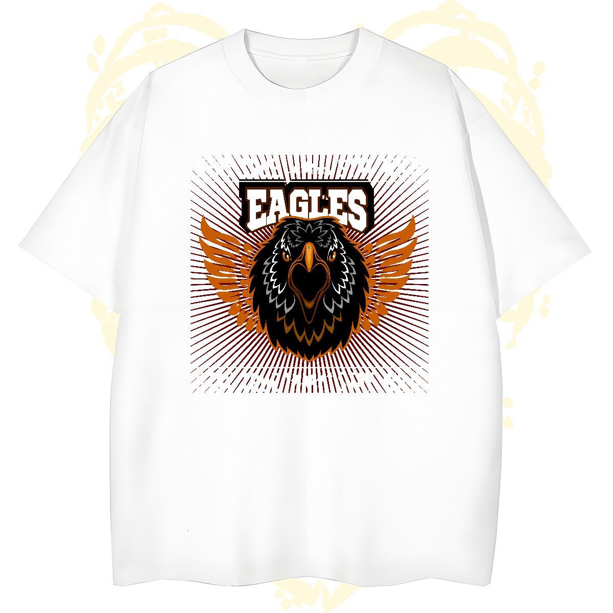 High Quality Men T Shirts eagle Breathable Short Sleeve Spring Summer DIY 100% Cotton 230g Tshirts Custom Tees