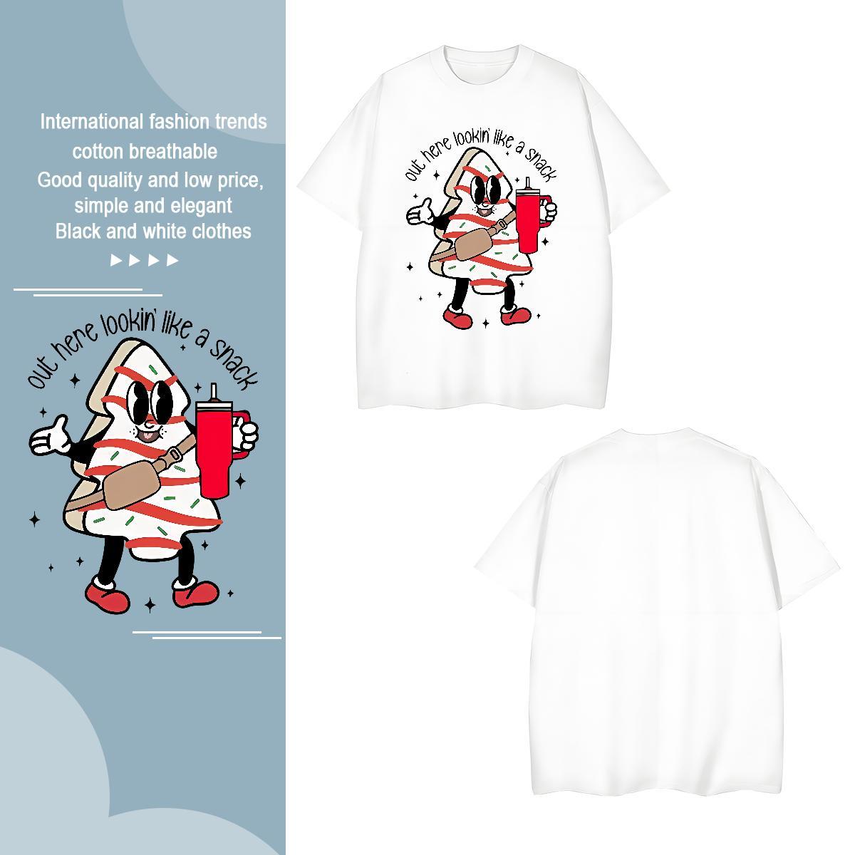 Mens T Shirts 100% Cotton 230g drink juice Casual Daily Wear Breathable Soft Custom Big Size Men Tops Tees Wholesale TOP Quality Top Tees
