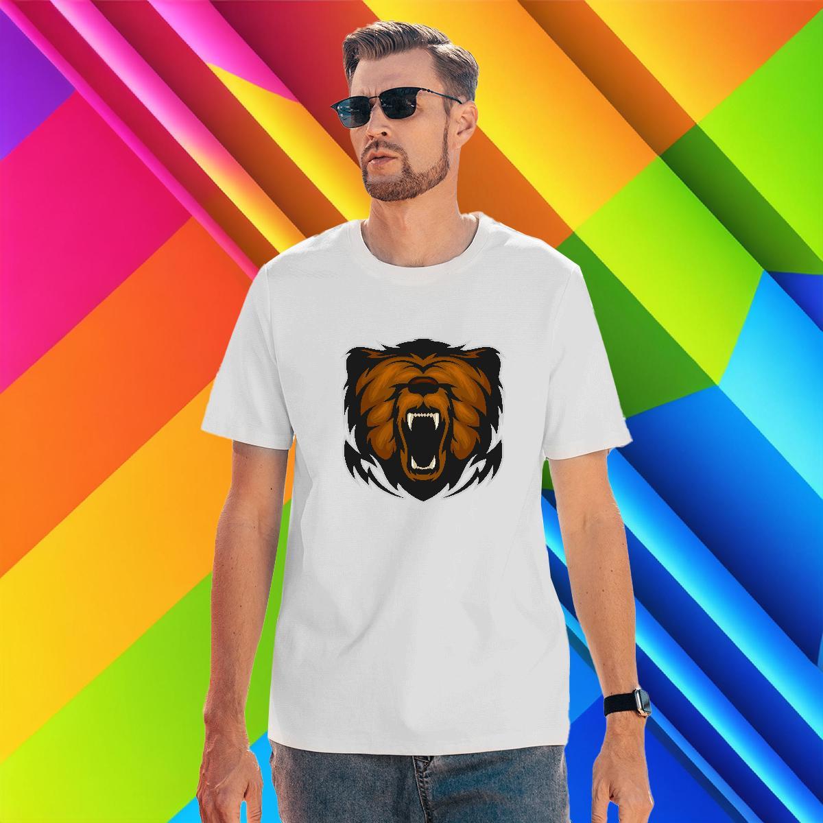 Brand Men T Shirts lion O Neck Short Sleeves Hip Hop Plus Size Custom 230g Cotton Mens Tshirts Fashion Wear