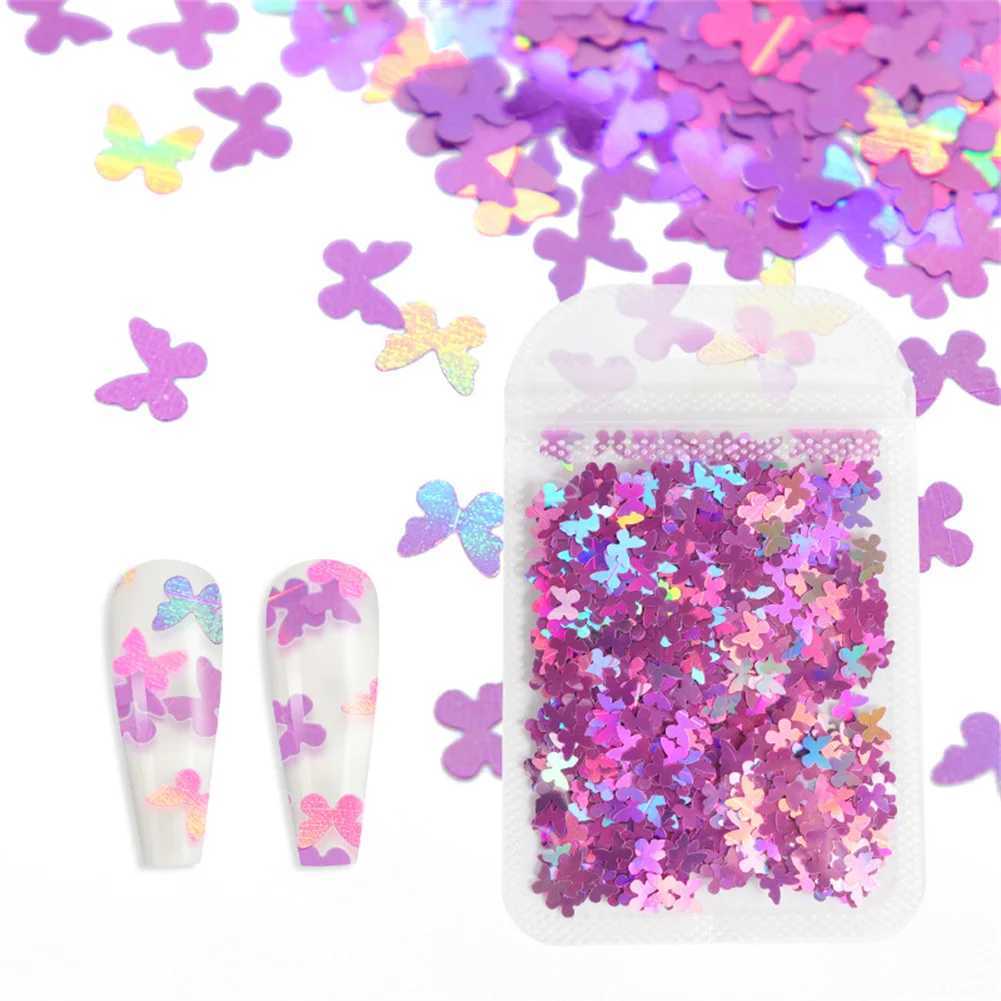 Shiny Red Black Nail Art Sequins Heart Shape Flake Slice Decoration Accessories Mixed Size Nails Paillette forXJ240815