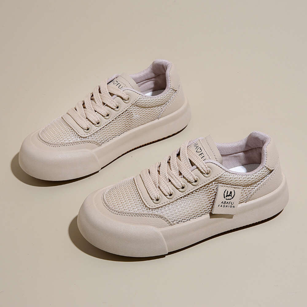 Ddmysports Little White Women S Summer New Korean Edition Instagram Student Leisure Mesh Versatile Board Shoes Street Shoot RD OUTDOOR