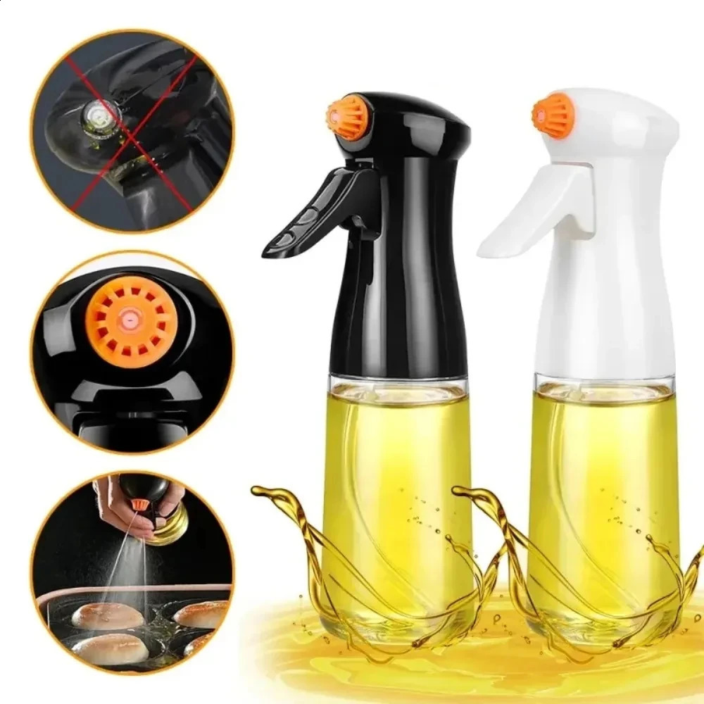 1/2PC upgrade olive oil spray bottle cooking baking vinegar spray empty bottle spray oil distributor for barbecue picnic tools 240819