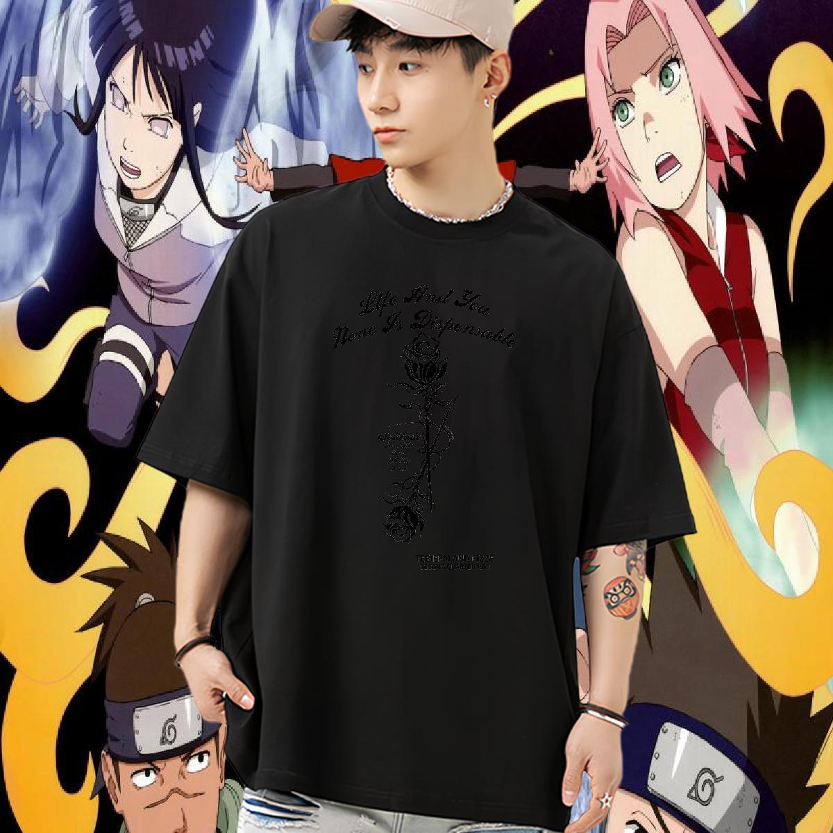 DIY Customized Men Tshirts flower Casual 230g 100% Cotton Wear Breathable Short Sleeve Classic T Shirt For Man Asian Size