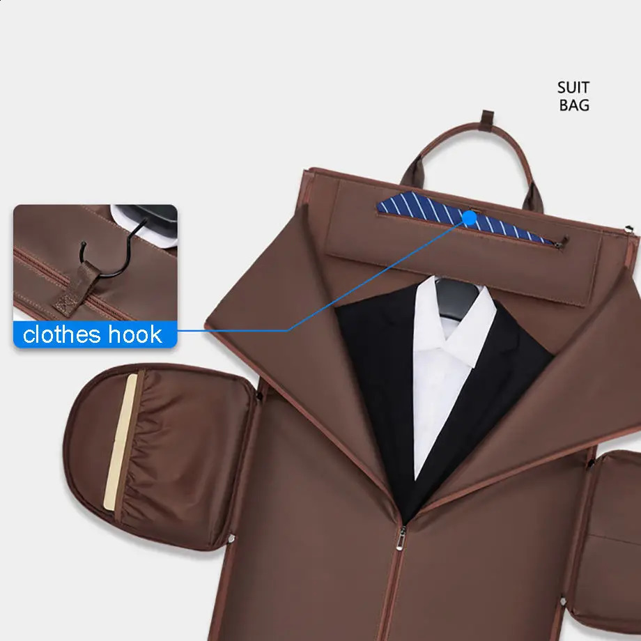 Leather foldable Duffle Bag Suit Travel Bag Waterproof Extra Large Weekend Bag Portable Flight Bag with Shoe for Men Women 240819