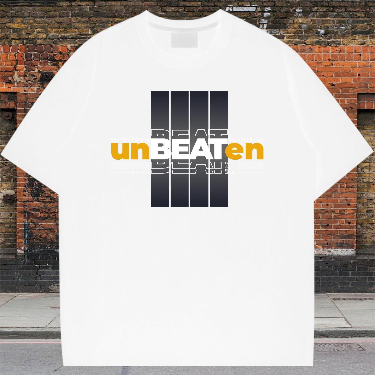 Classic Men Tshirts Hip Hop 100% Cotton 230g Oversized 4XL Breathable unbeaten Man T Shirts 2024 Summer Tee Shirt