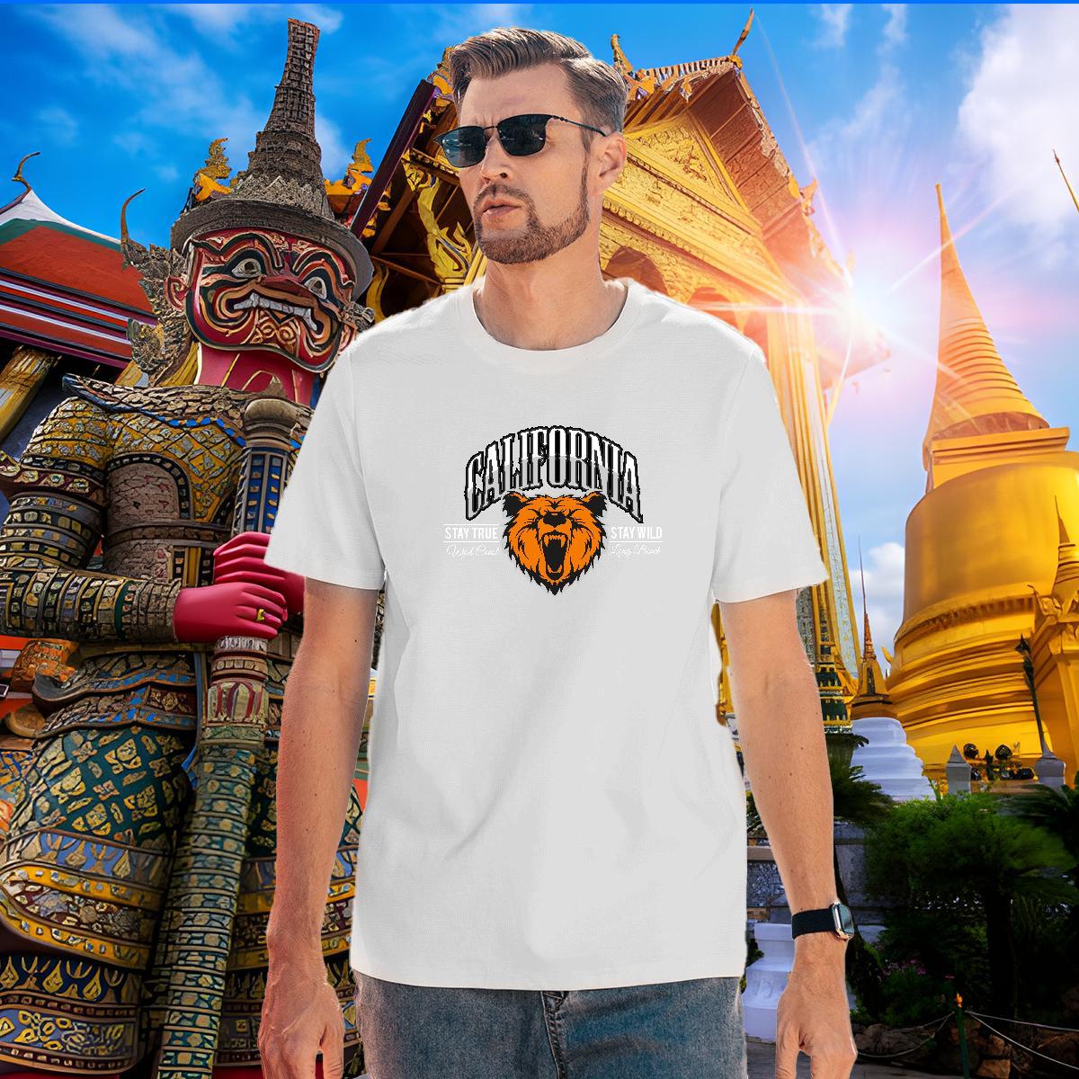 Unisex Men T Shirts animal Pure Cotton Hip Hop Street Oversized 3XL 4XL 100% Cotton 230g Mens Tshirts Stylist Tees