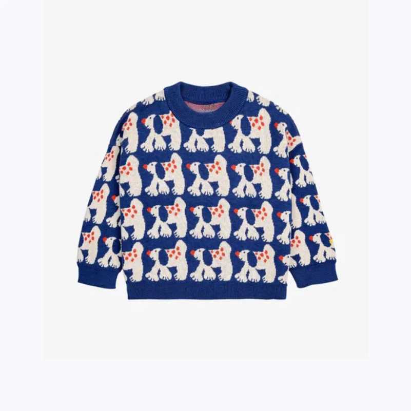 Childrens Sweater 2024 Fall And Winter New Cartoon Printing Girls Cardigan Jacket Cotton Loose Boys Sweater Childrens ClothingXJ240819