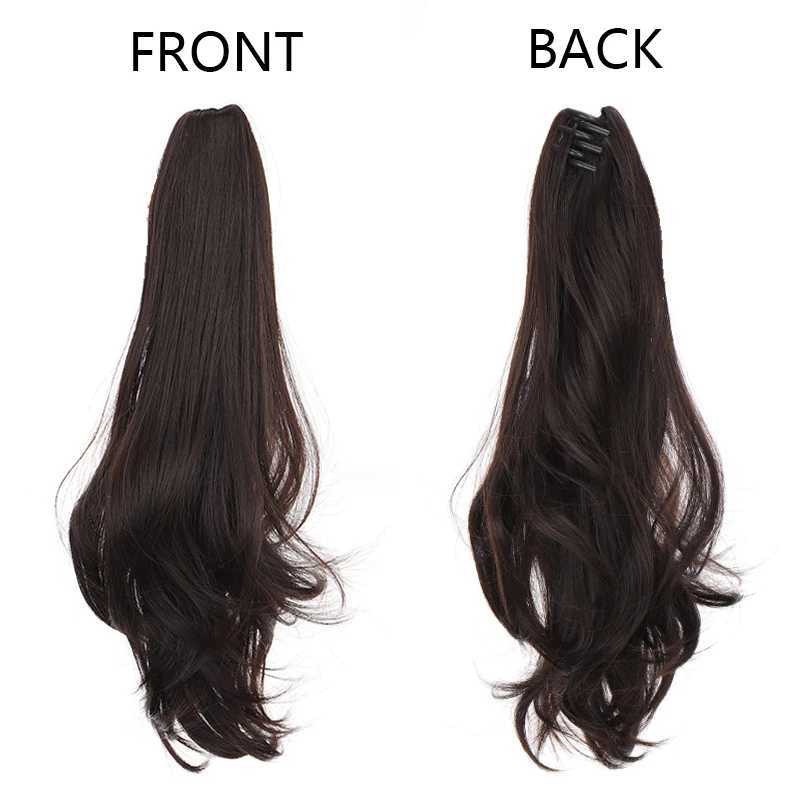 Ponytail extensions synthetic hair long curls claws clamped in the ponytail natural appearance female ponytail W240817