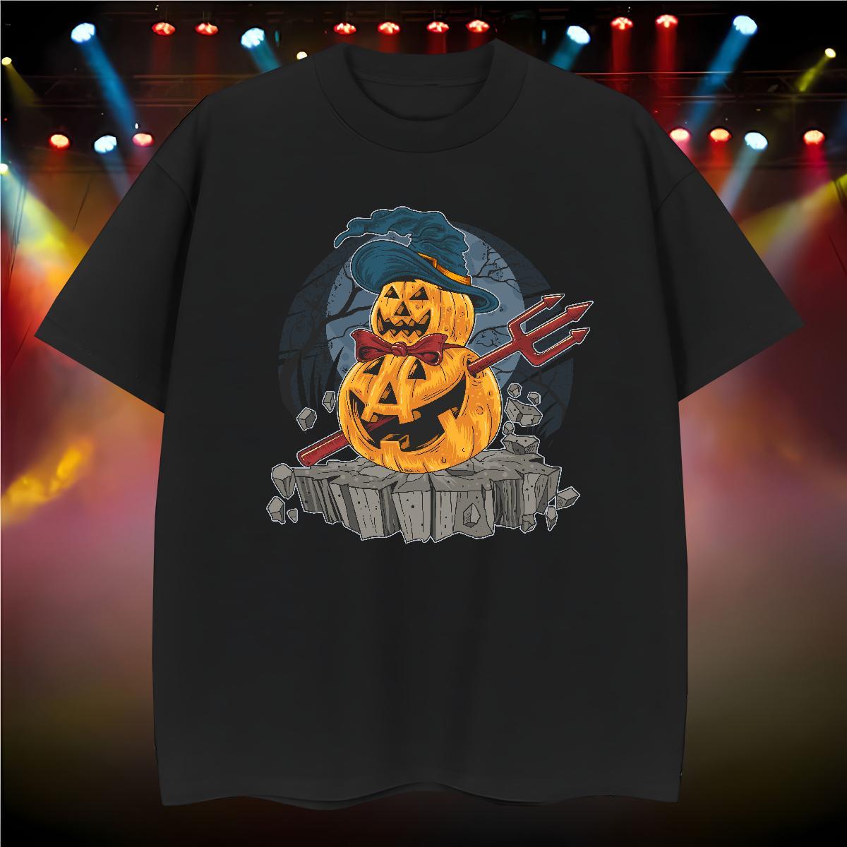 High Quality T Shirt For Man halloween Breathable Short Sleeve Street Wear Anime Print 100% Cotton 230g Men Tops Tees New Arrival Clothings