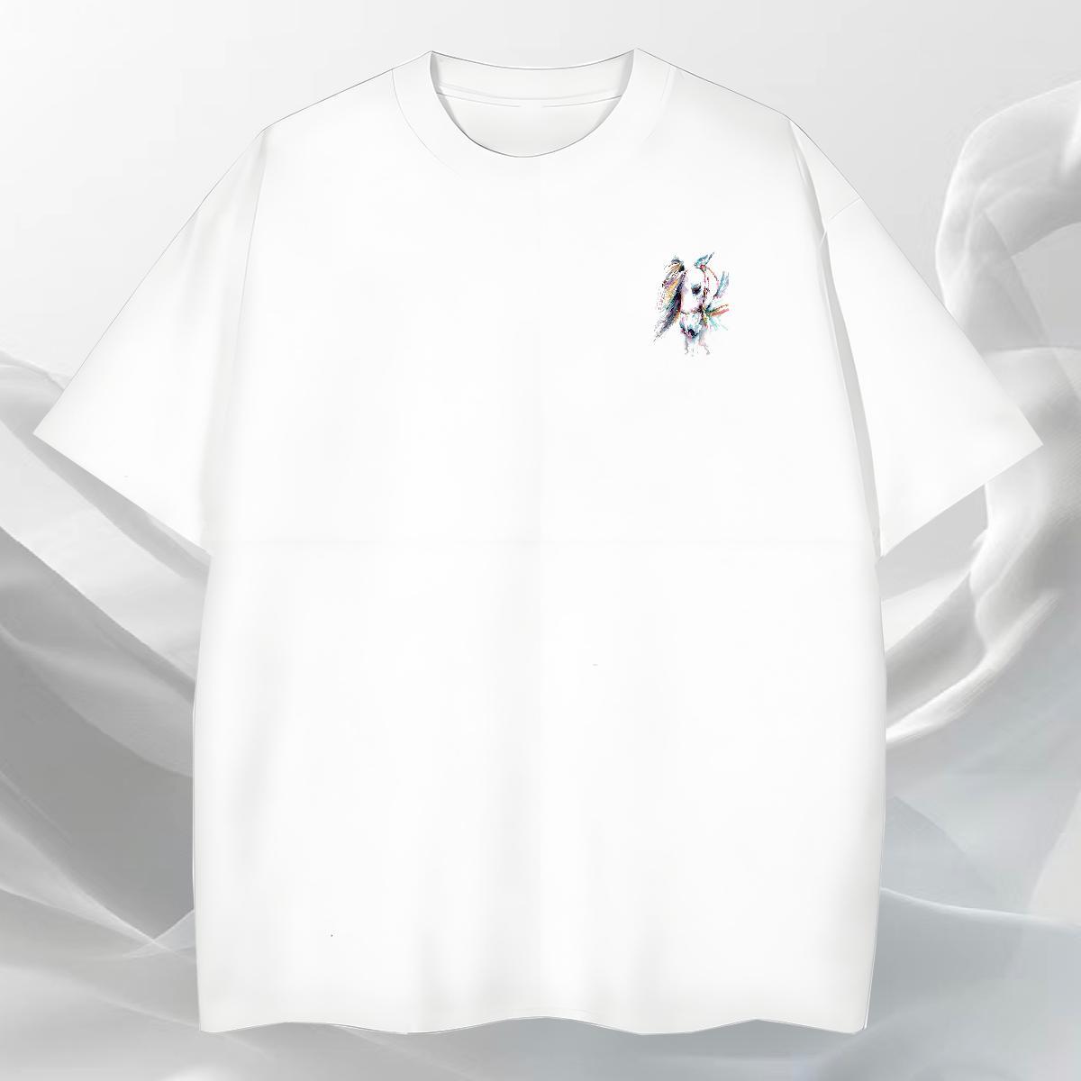 Soft Tshirt for Man Woman Daily Outfit 100% Cotton 230g Oversized 3XL 4XL O-Neck Short Sleeve horse T-Shirts for Men Classic Casual Tshirts
