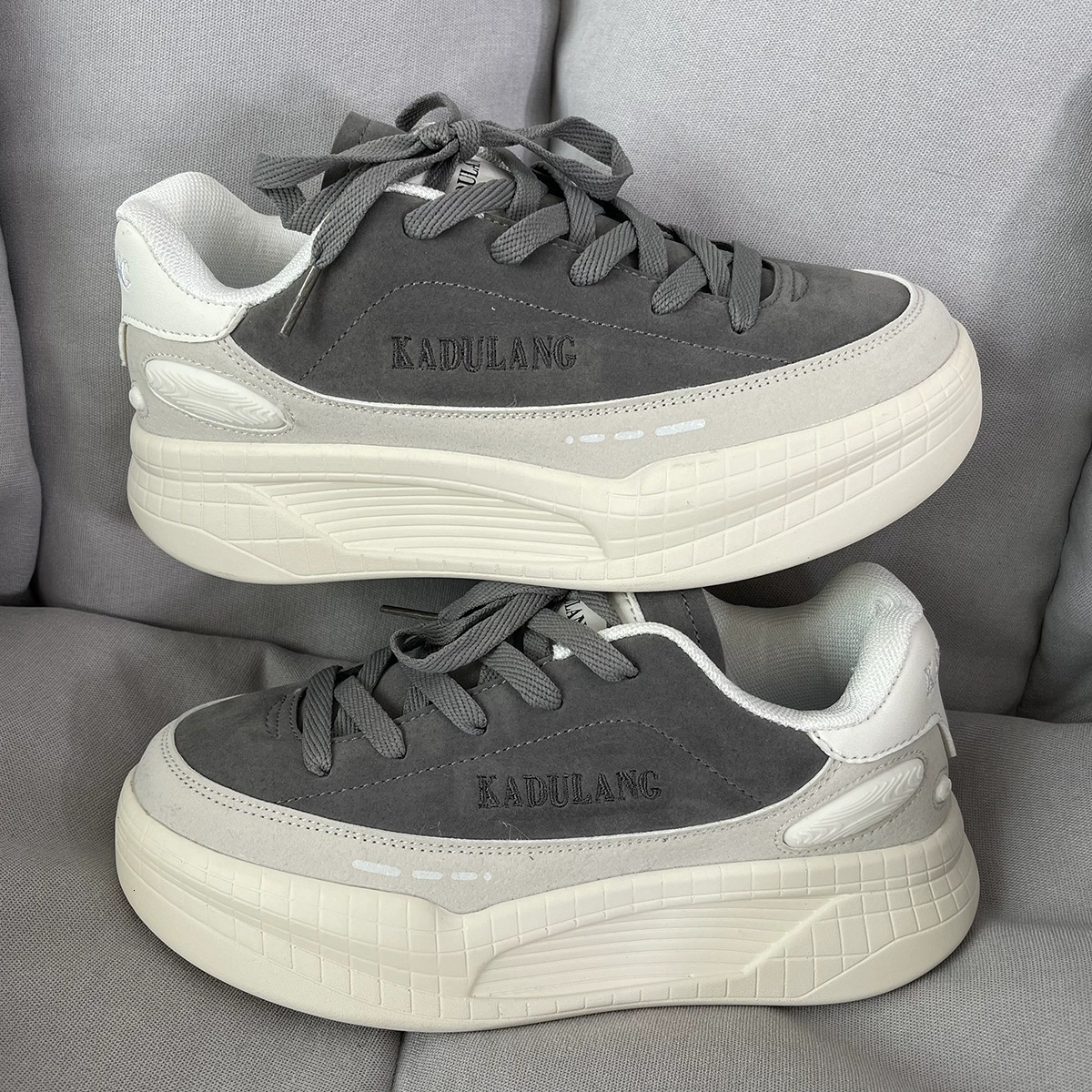 Men's Instagram Trendy Dad Thick Sole Heightening Couple Small Round Student Sports and Casual Board Shoes