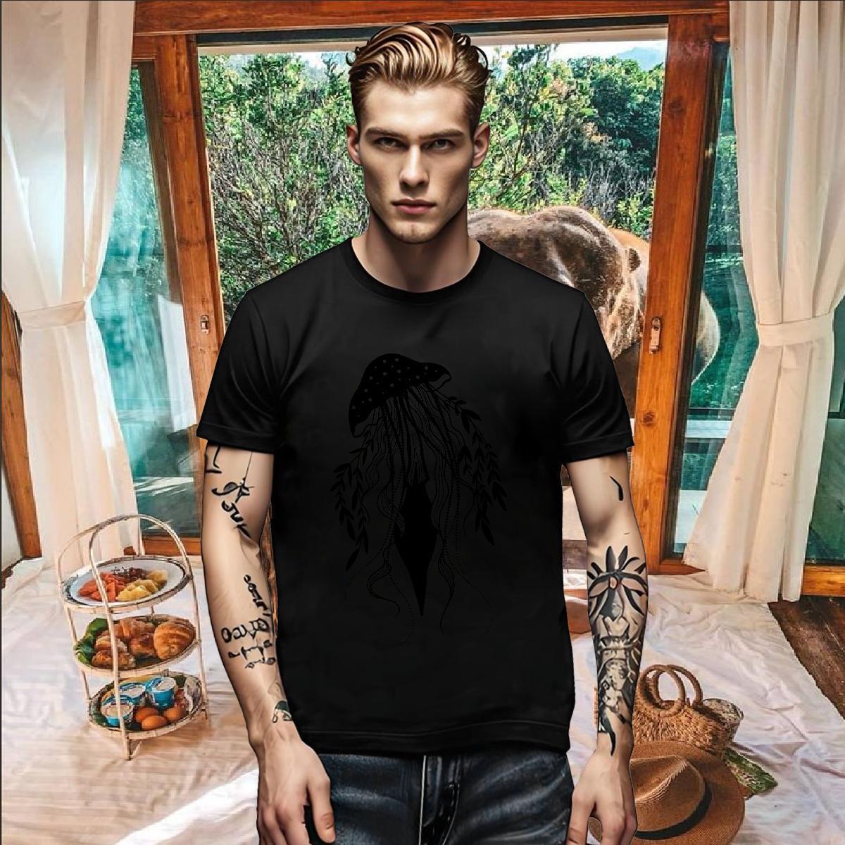 Designer Mens Tshirts mushroom Beach 230g Pure Cotton Tees Shirts Breathable Soft Popular Mens T Shirts DIY Logo Oversized