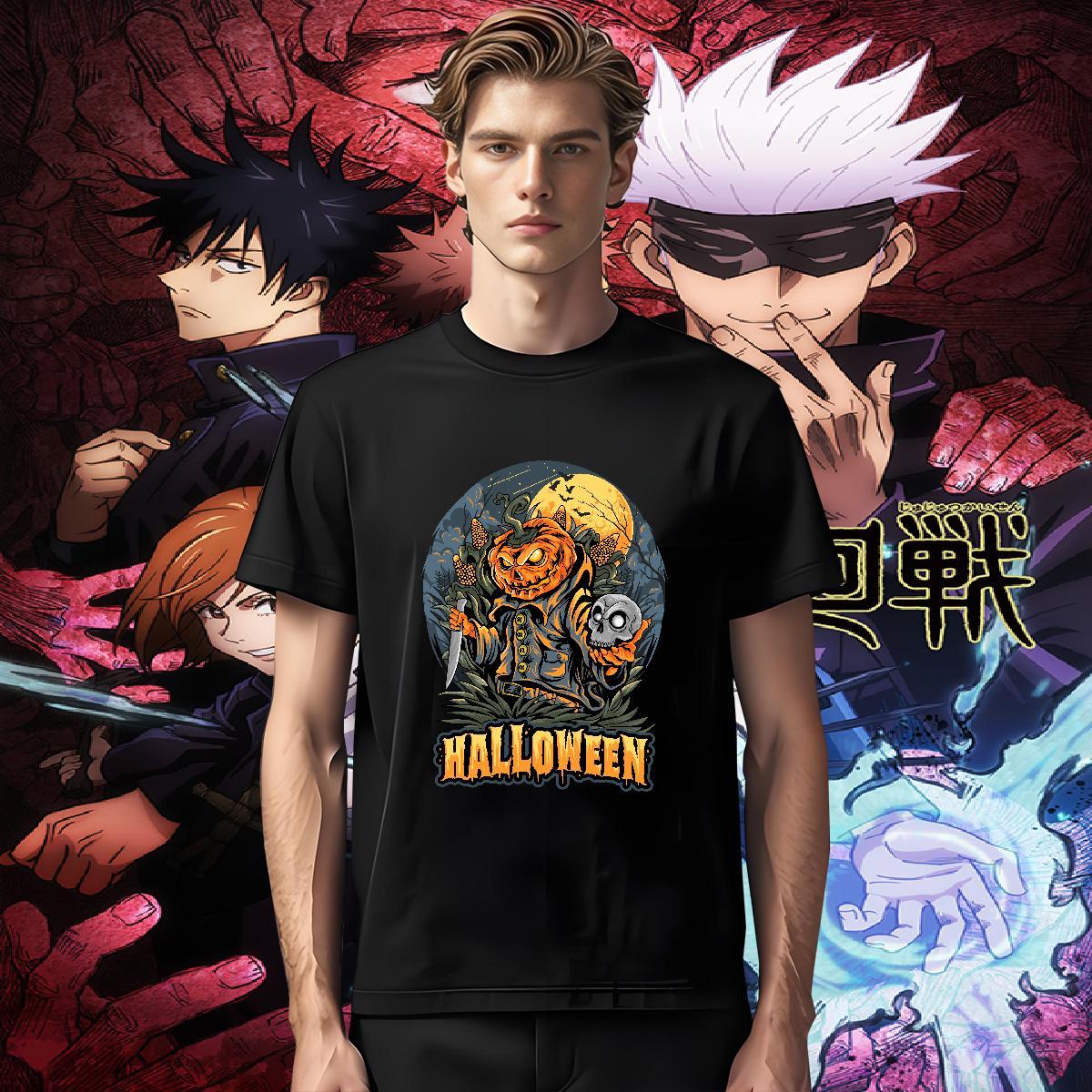 Cool Design T Shirt For Man pumpkin Short Sleeve Soft Outdoor DIY Logo Oversized 100% Cotton 230g Men Tshirts Brand Tops Shirt