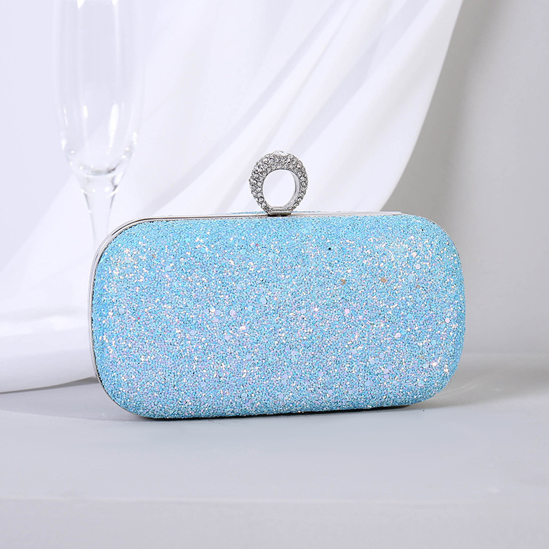 for Women 2024 New Shining Ring Handbag Fashion Banquet Evening Dress Bag