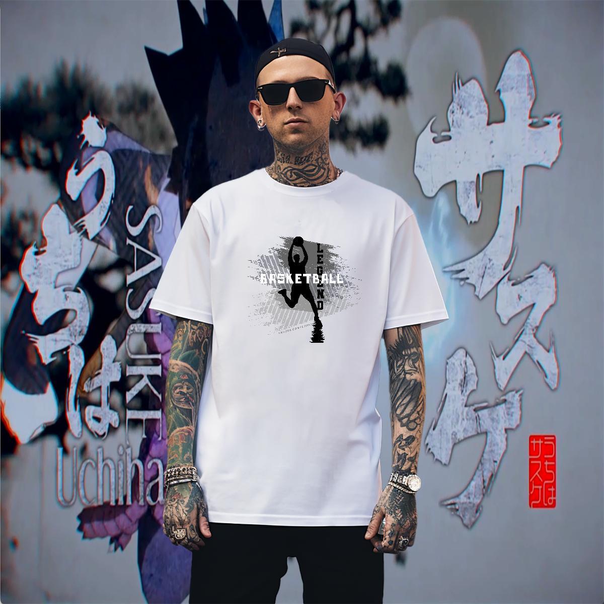 Designer Tshirts Street Wear 100% Cotton 230g Custom Anime Breathable Short Sleeve basketball Mens T Shirts Brand Tees